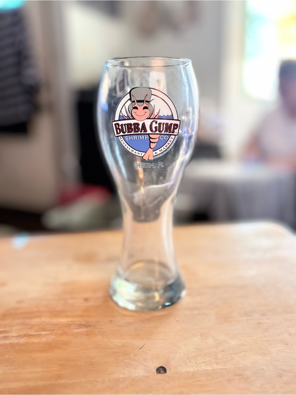 Bubba Gump Shrimp Co. pilsner souvenir glass